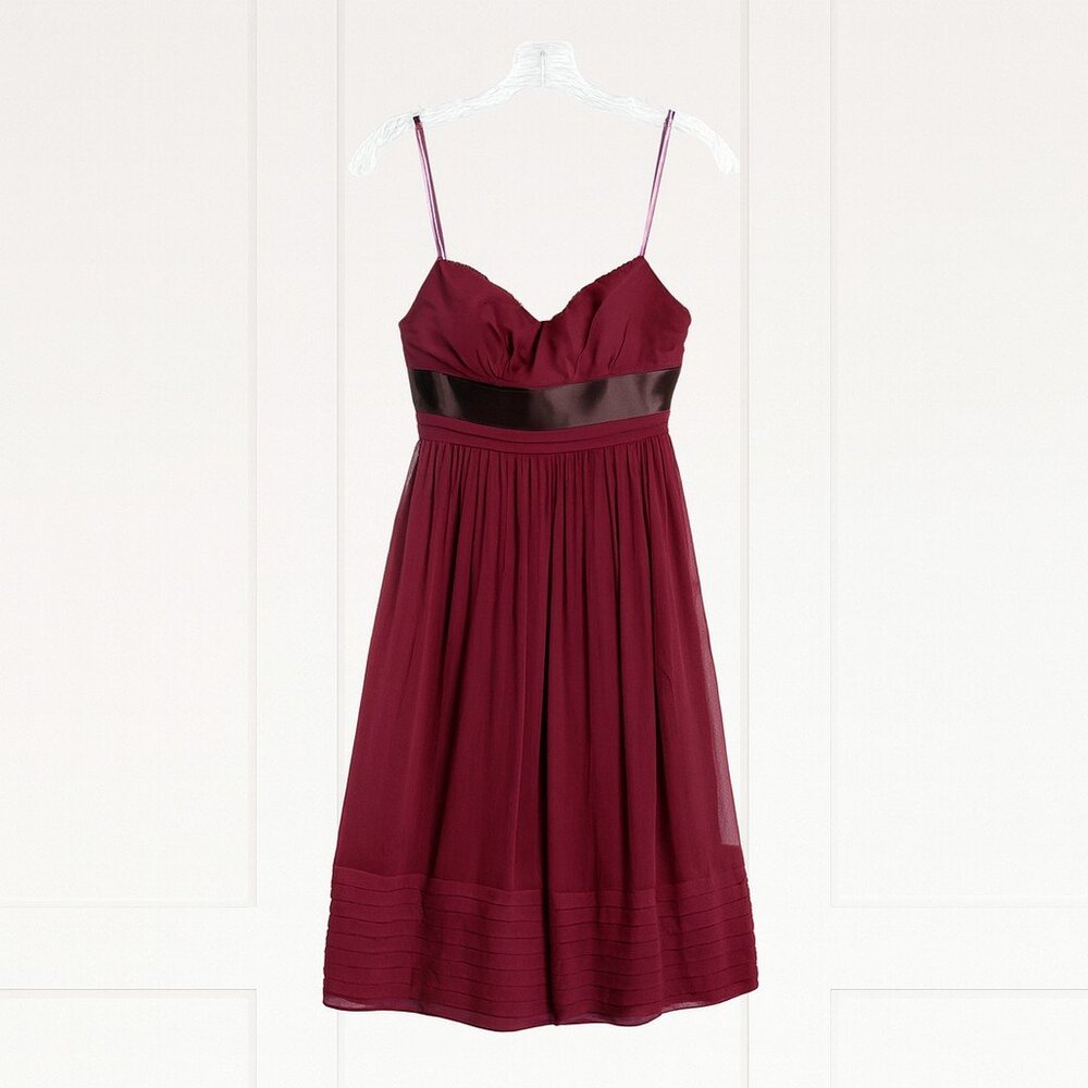 J Crew Women's Strapless Dress, Size 4, Velvet detail at bodice. Silk Lining